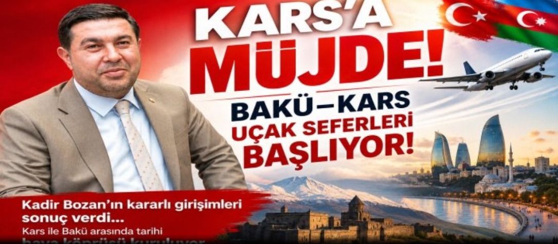 Kars'a Müjde! Bakü–Kars Uçak Seferleri Başlıyor