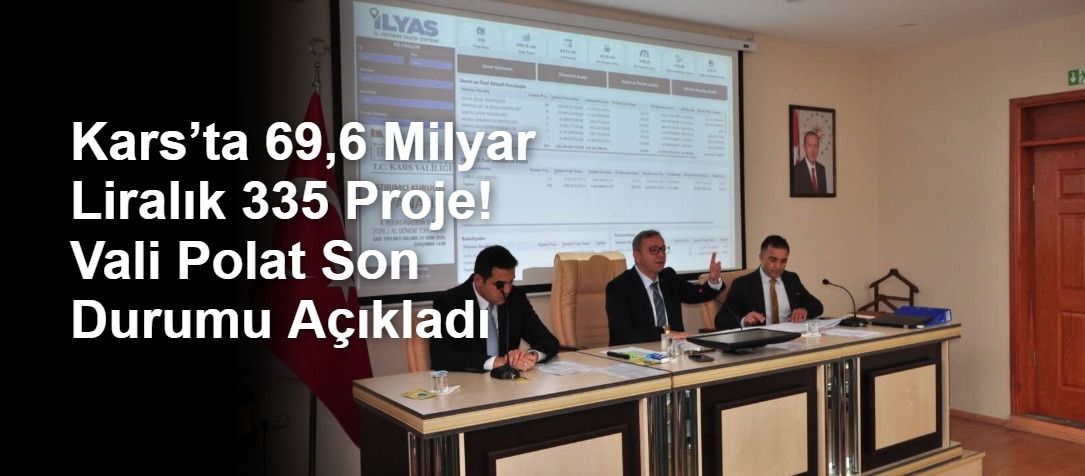 Kars’ta 69,6 Milyar Liralık 335 Proje! Vali Polat Son Durumu Açıkladı
