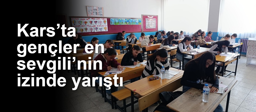 Kars’ta gençler en sevgili’nin izinde yarıştı