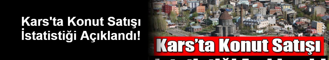 Kars'ta Konut Satışı İstatistiği Açıklandı!