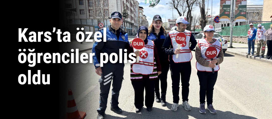 Kars’ta özel öğrenciler polis oldu