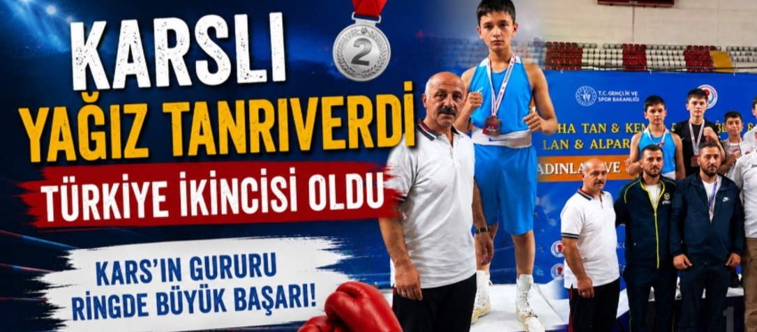 Karslı Yağız Tanrıverdi Türkiye İkincisi Oldu