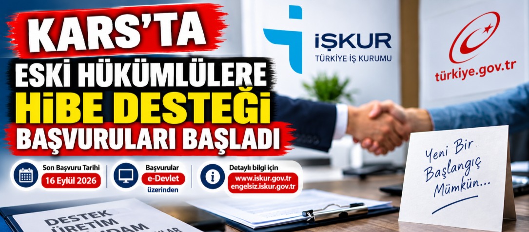 Kars’ta Eski Hükümlülere Hibe Desteği Başvuruları Başladı