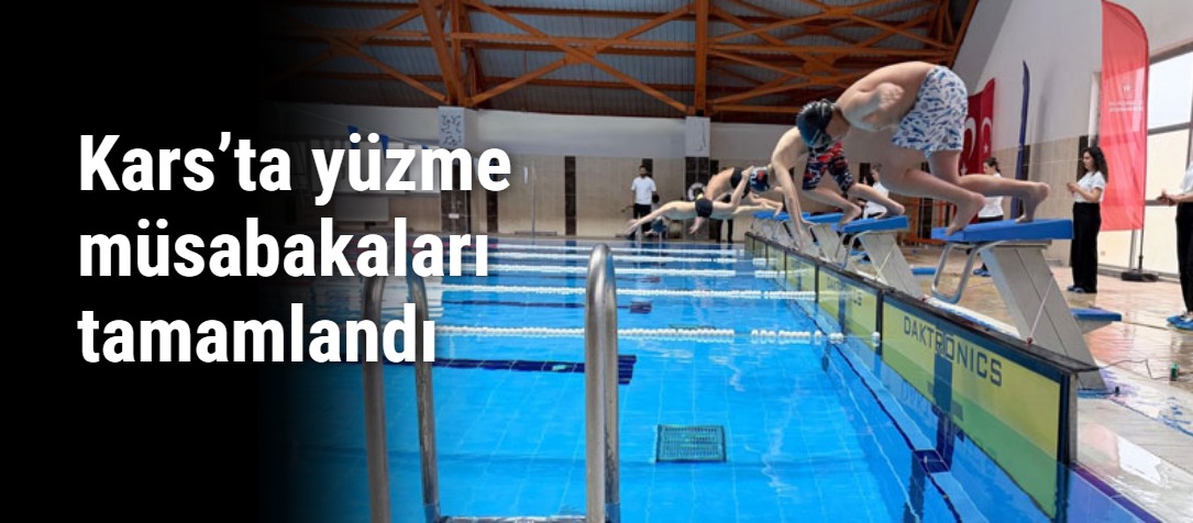 Kars’ta yüzme müsabakaları tamamlandı