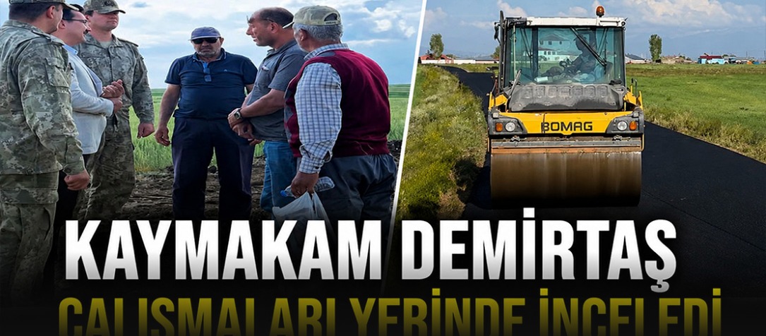 Kaymakam Demirtaş çalışmaları yerinde inceledi