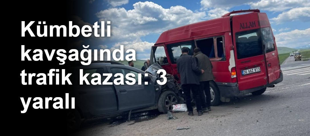 Kümbetli kavşağında trafik kazası: 3 yaralı