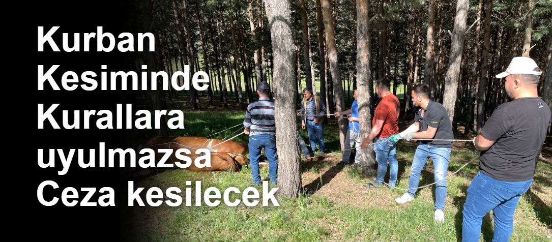 Kurban Kesiminde Kurallara uyulmazsa Ceza kesilecek