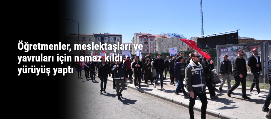 Öğretmenler, meslektaşları ve yavruları için namaz kıldı, yürüyüş yaptı