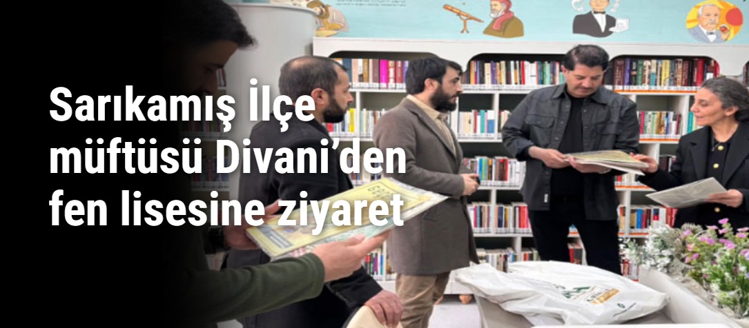 Sarıkamış İlçe müftüsü Divani’den fen lisesine ziyaret