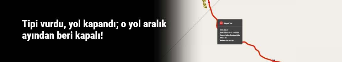 Kars’ta Selim‑Bozkuş‑Göle yolu 27 Aralık’ta kar ve rüzgâr nedeniyle kapandı