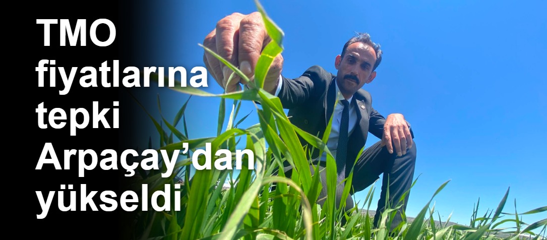 TMO fiyatlarına tepki Arpaçay’dan yükseldi