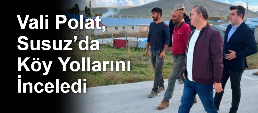 Vali Polat, Susuz’da Köy Yollarını İnceledi